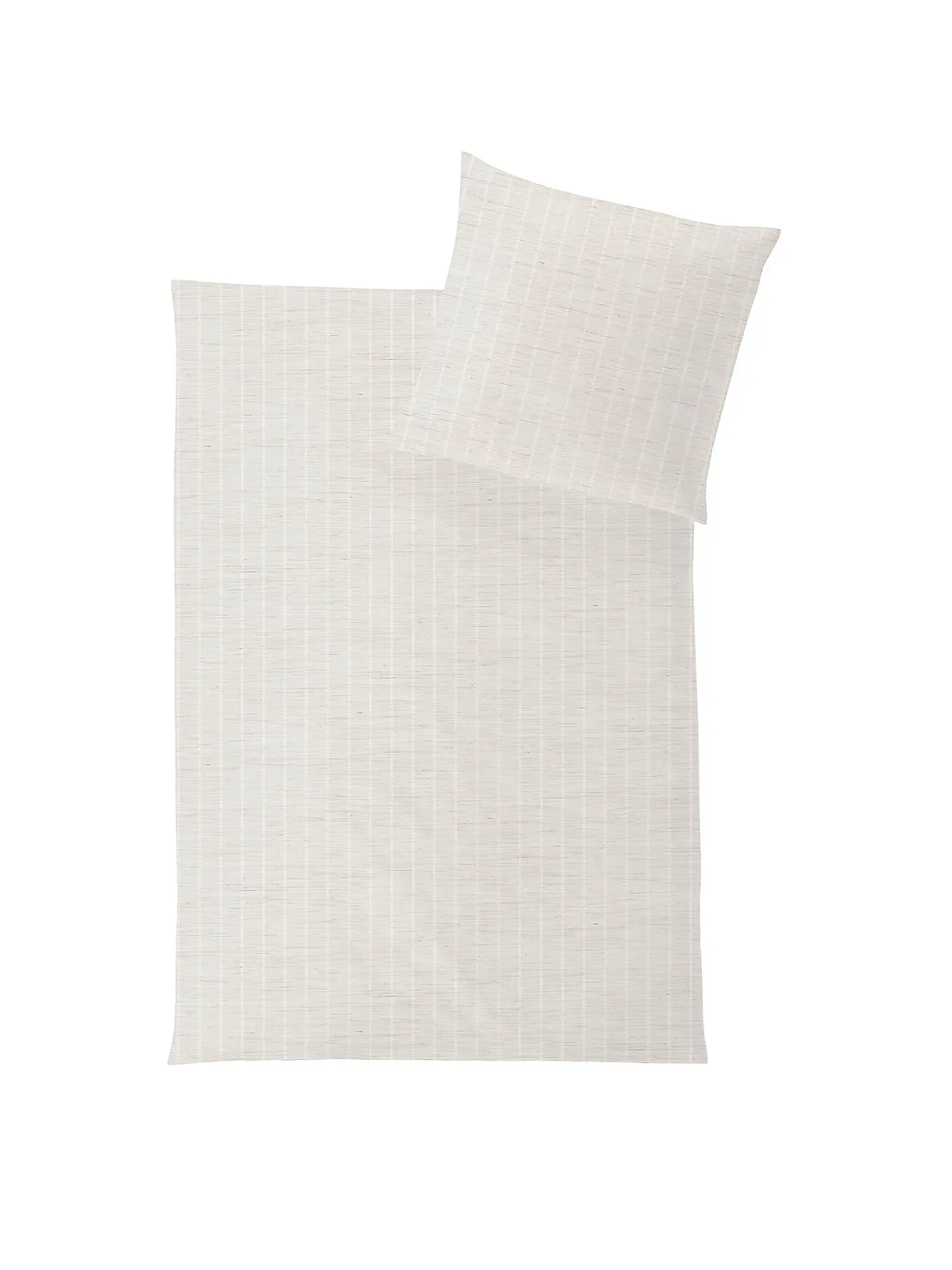 HEFEL | Bettwäsche OPULENCE 70x90 / 140x200cm Streifen Pearl | 